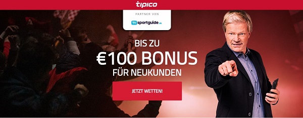 Tipico 100 Euro Bonus