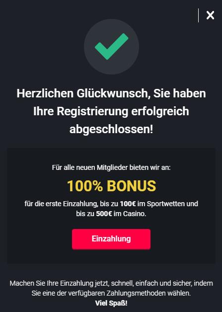 Betano Registrierung Bonus mobil