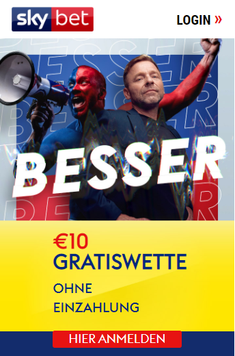 Skybet 10€ Gratiswette