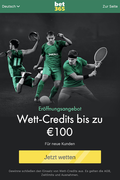 bet365 bonus in der app