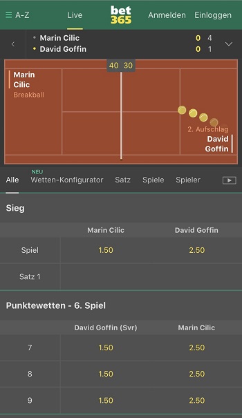 Bet365 Livewetten Center