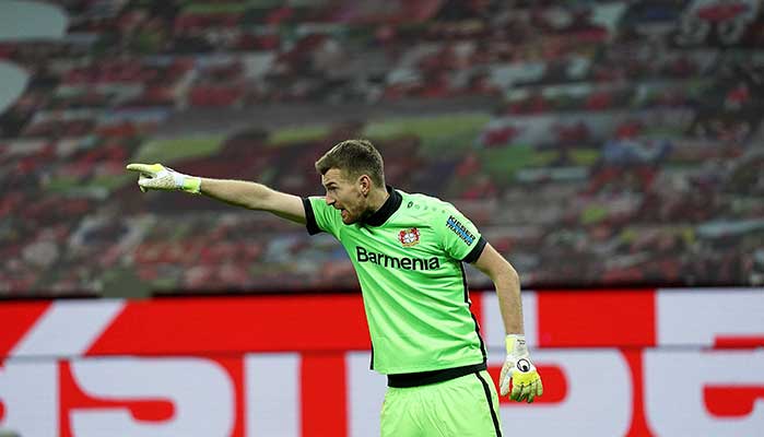 Bild von Torwart Lukas Hradecky Bayer Leverkusen Bayern Prognose