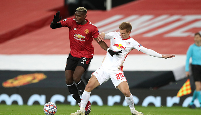 Paul Pogba (ManUtd) gegen Dani Olmo (RB Leipzig)