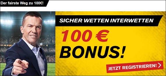 Interwetten 100€ Neukundenbonus