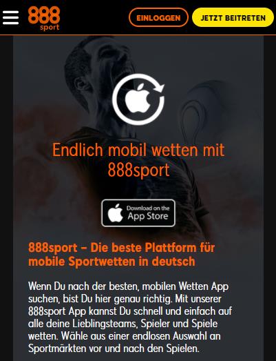 888Sport App iOS