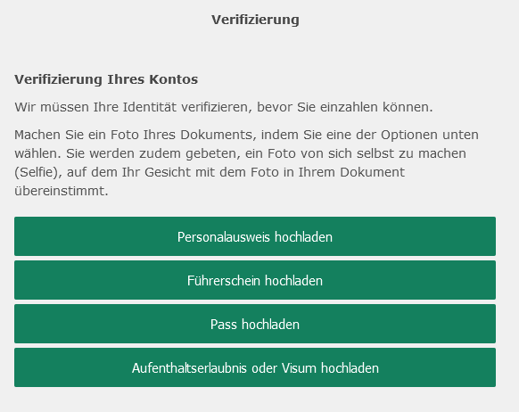 Bet365 Verifizierung