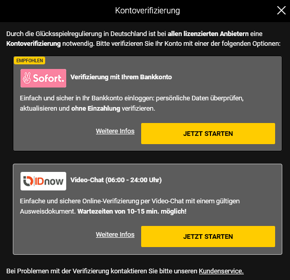 Bwin Verifizierung