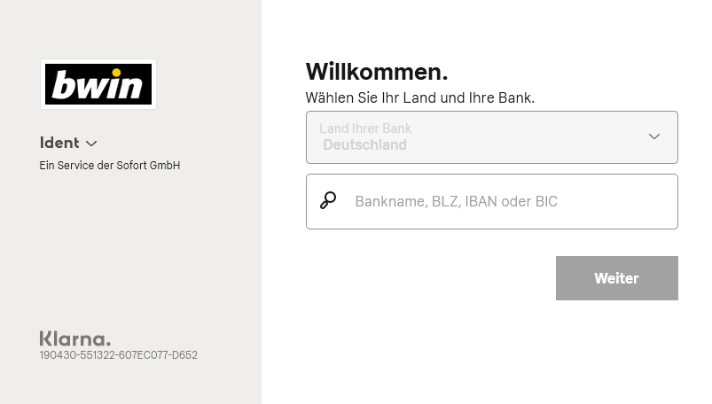 Bwin Verifizierung