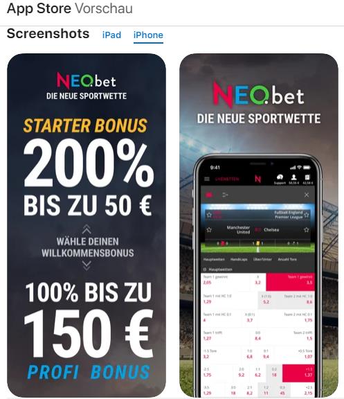 Neobet iOS App