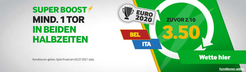 Betway Bonus Quotenboost Euro 2020 Belgien Italien 