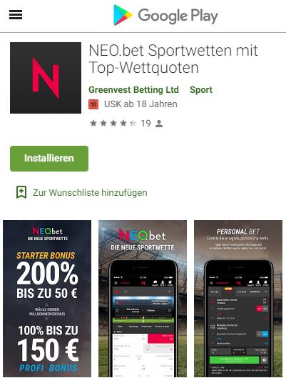 Neobet Android App