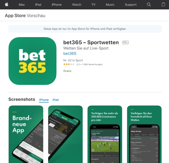 bet365 app