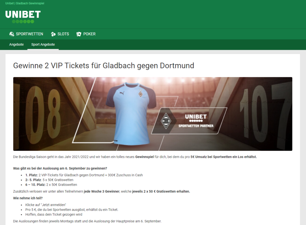 Unibet Gewinnspiel Bundesliga Prognose