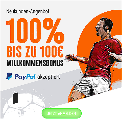 888Sport Neukunden Bonus 100 Prozent bis 100 Euro
