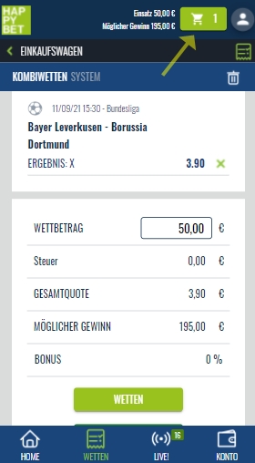 Happybet wetten