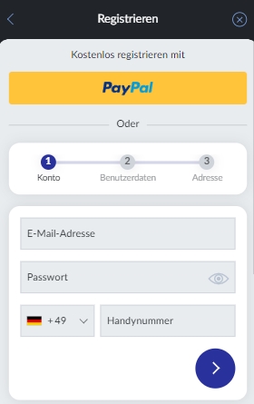 Bildbet registrieren