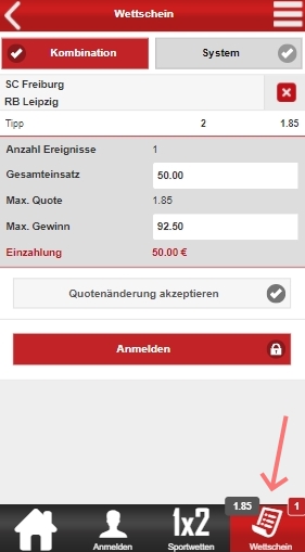 Tipwin Wette abgeben
