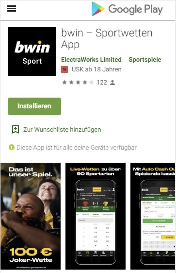 Bwin Android App