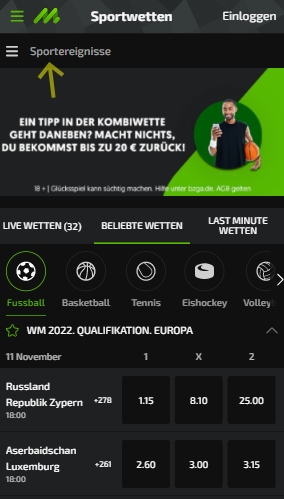 Mobilebet Mobile Wetten