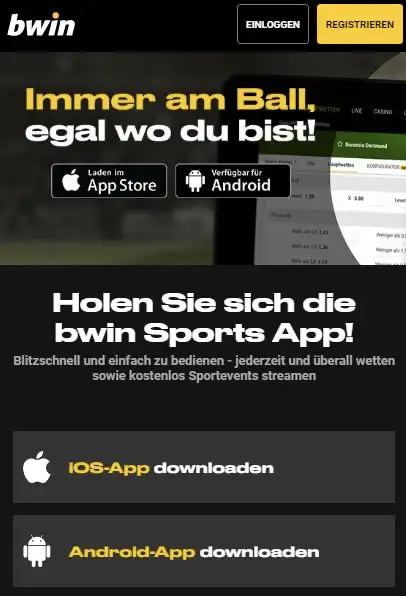 bwin sportwetten app