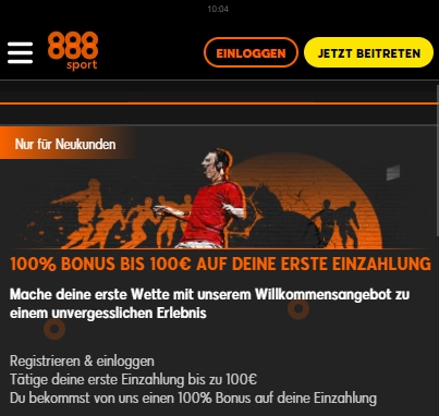 888 Neukundenbonus