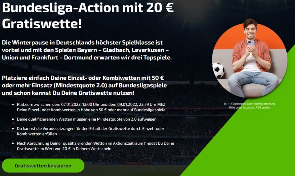 Bundesliga Wetten Mobilebet Gratiswette Freebet