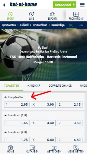 Bet at home Bundesliga
