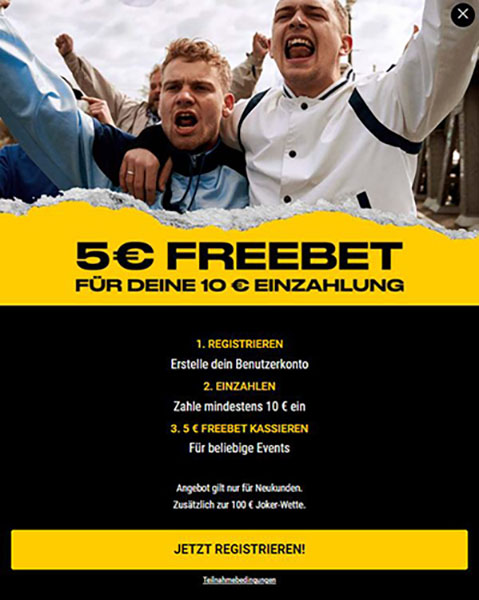 Bwin 5 Euro Freebet