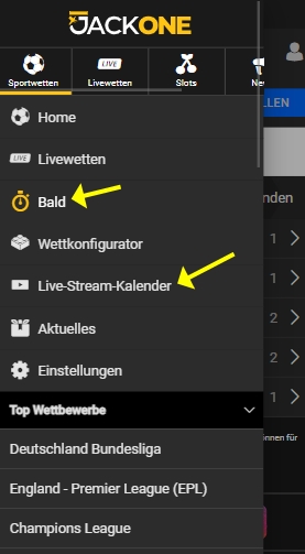 Jackone Live-Wetten