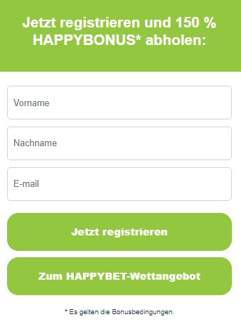 Happybet Anmeldung