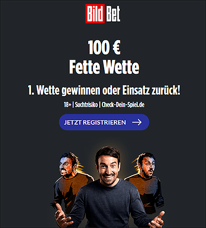 100 Wette als Bildbet Neukunden Bonus