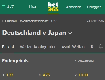 Bet365 Sportwetten