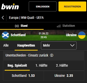 Bwin 2 Weg Wette Fußball