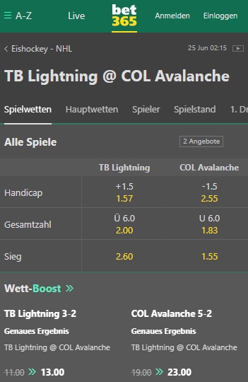 Bet365 Eishockey