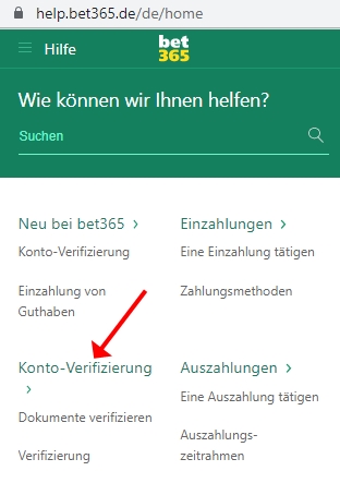 Bet365 Verifizierung