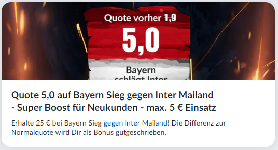 bildbet boost zu Inter - Bayern