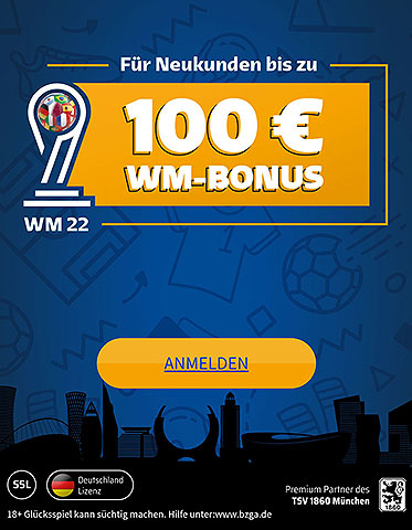 Bet3000 WM 2022 Neukundenbonus