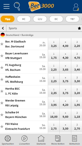 Bet3000 Bundesliga