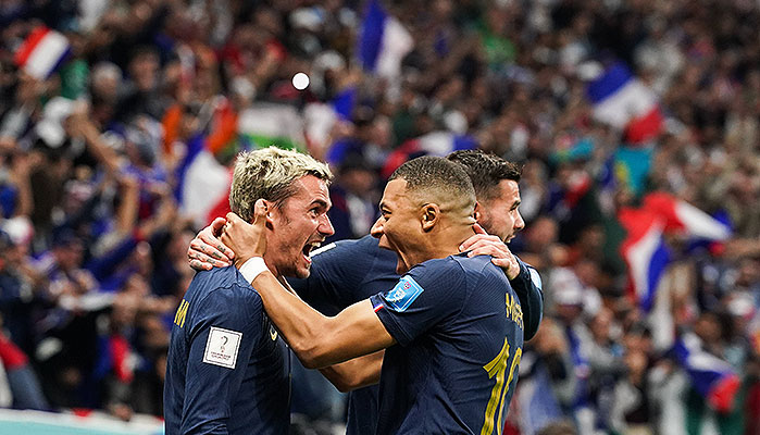 Kylian Mbappe Jubel / Frankreich Marokko Tipp Prognose