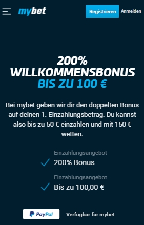 Mybet Wettbonus