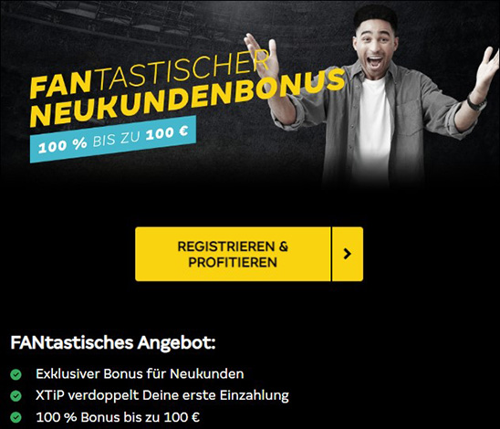  Neukunden Bonus bei XTiP