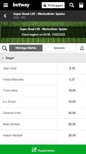 Betway NFL