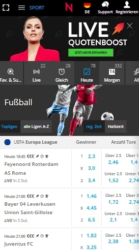 Neobet Sportwetten