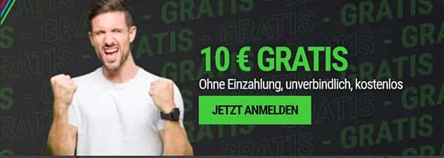 10 Euro Gratiswette ohne Einzahlung