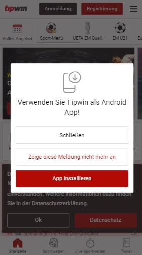 Tipwin App Android