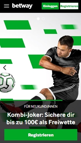 Betway Bonus für Neukunden