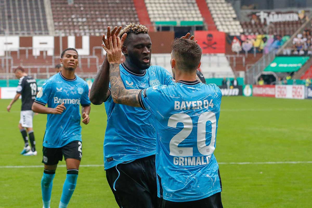 Victor Boniface und Alejandro Grimaldo / Leverkusen Leipzig Tipp Prognose