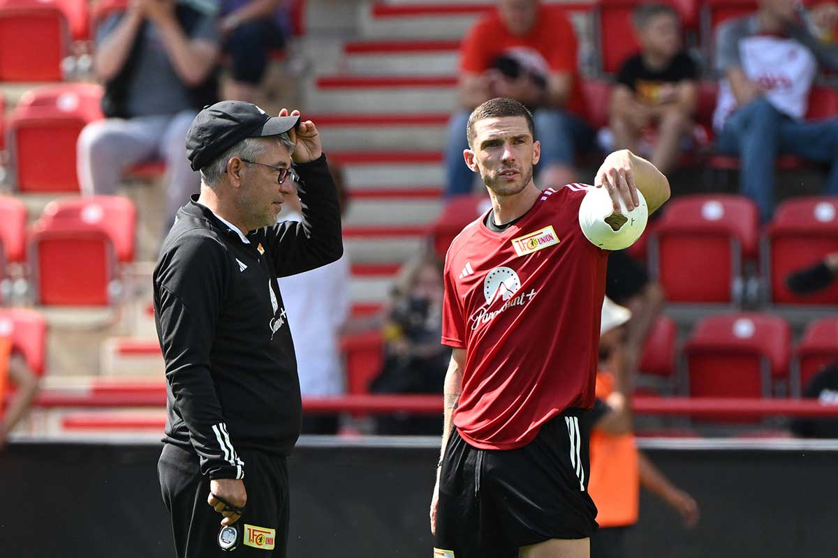 Urs Fischer und Robin Gosens / Union Berlin Mainz Tipp Prognose