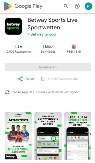 Betway App Android