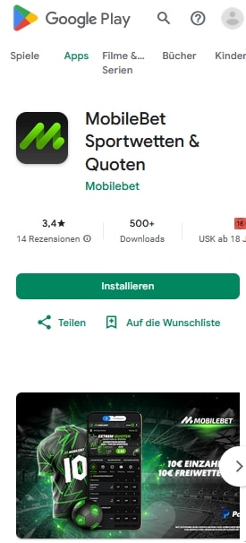 Mobilebet App